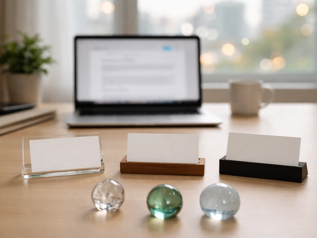 Minimal office scene symbolizing distinguishing between multiple professional identities