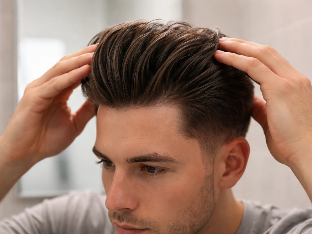 how to grow out a pompadour