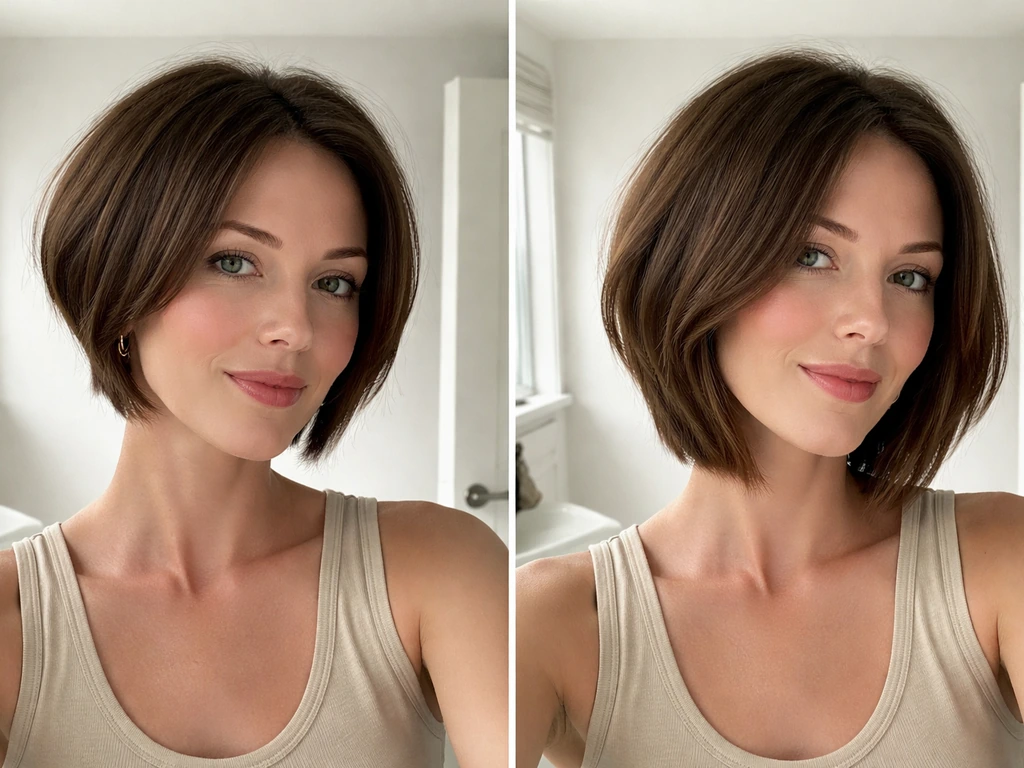 how to grow out stacked bob