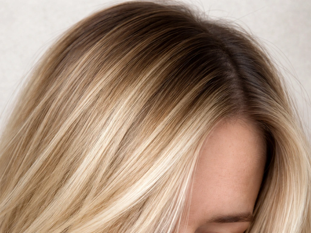 how to grow out blonde roots with dark hair