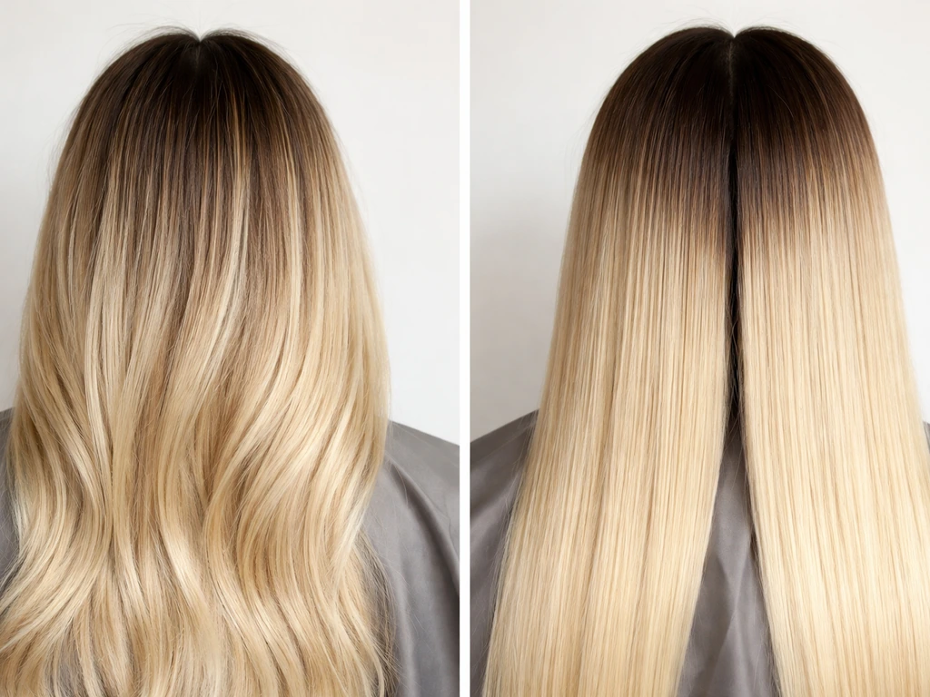 how to grow out dark roots with blonde hair