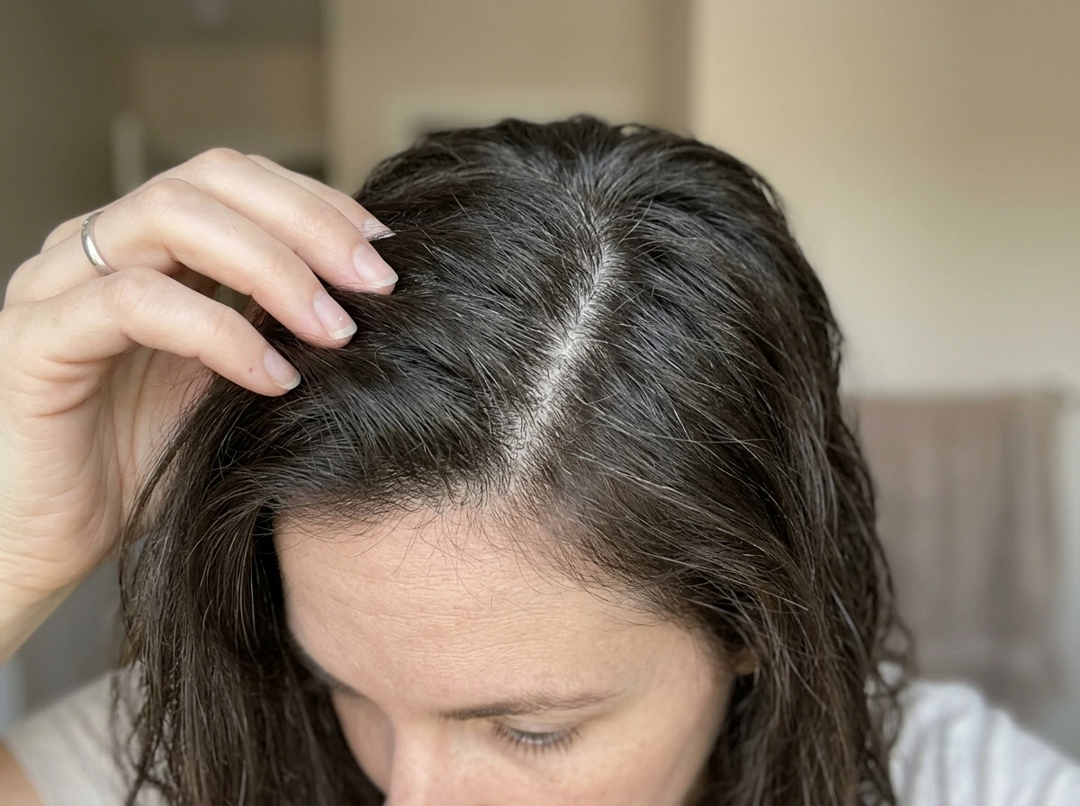 Changing the part to move the visible grey root line