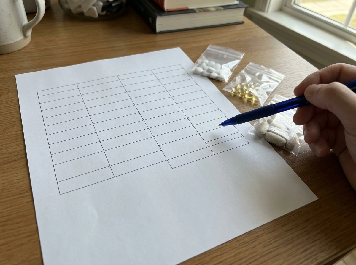 Ingredient panel comparison chart without readable text