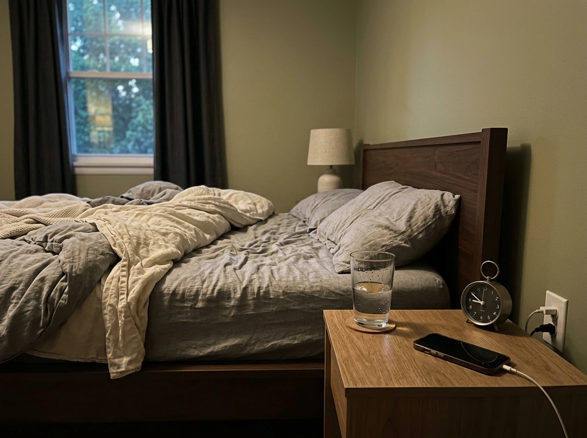 Bedroom sleep environment supporting recovery