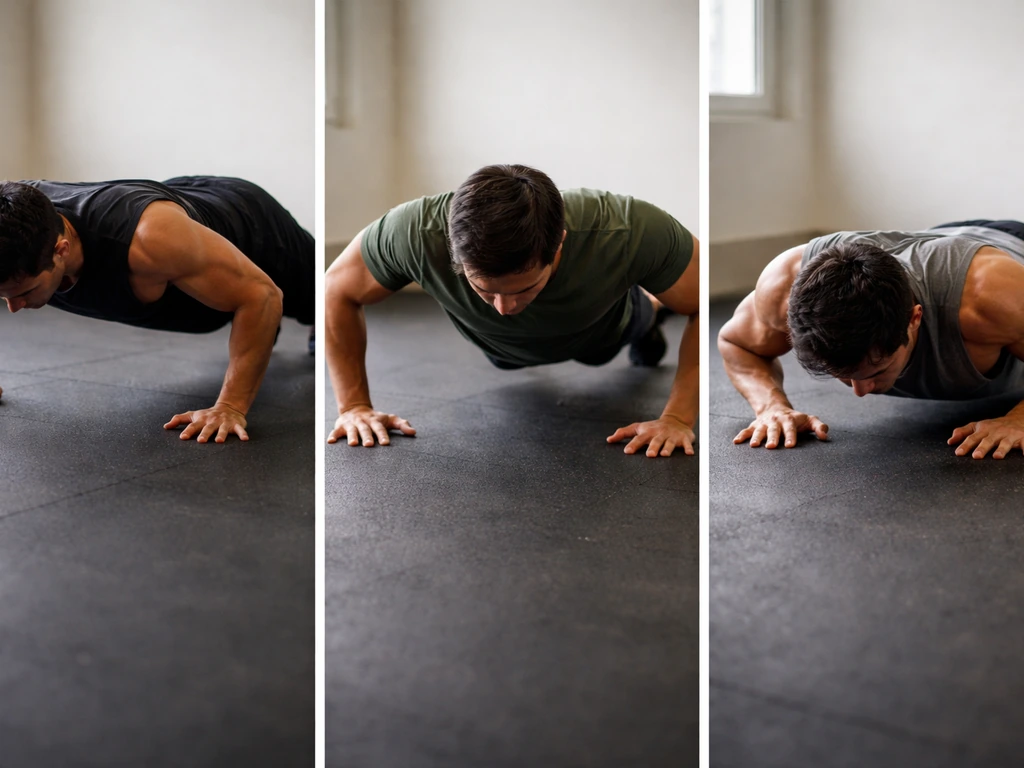 Three calisthenics cues shown side-by-side: harder progress, weekly volume effort, near-failure reps