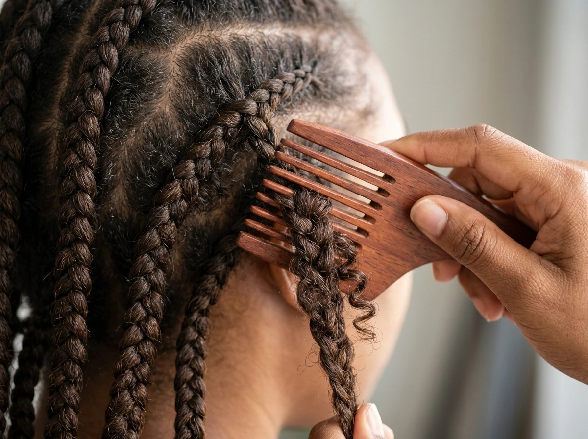 Gentle untangling shows how traction and friction can damage hair