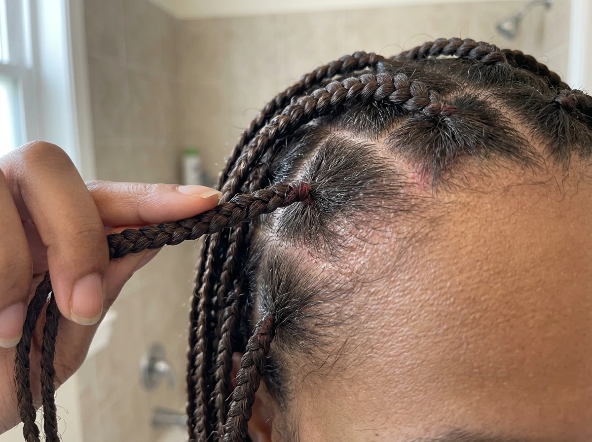 Traction alopecia risk from tight braids