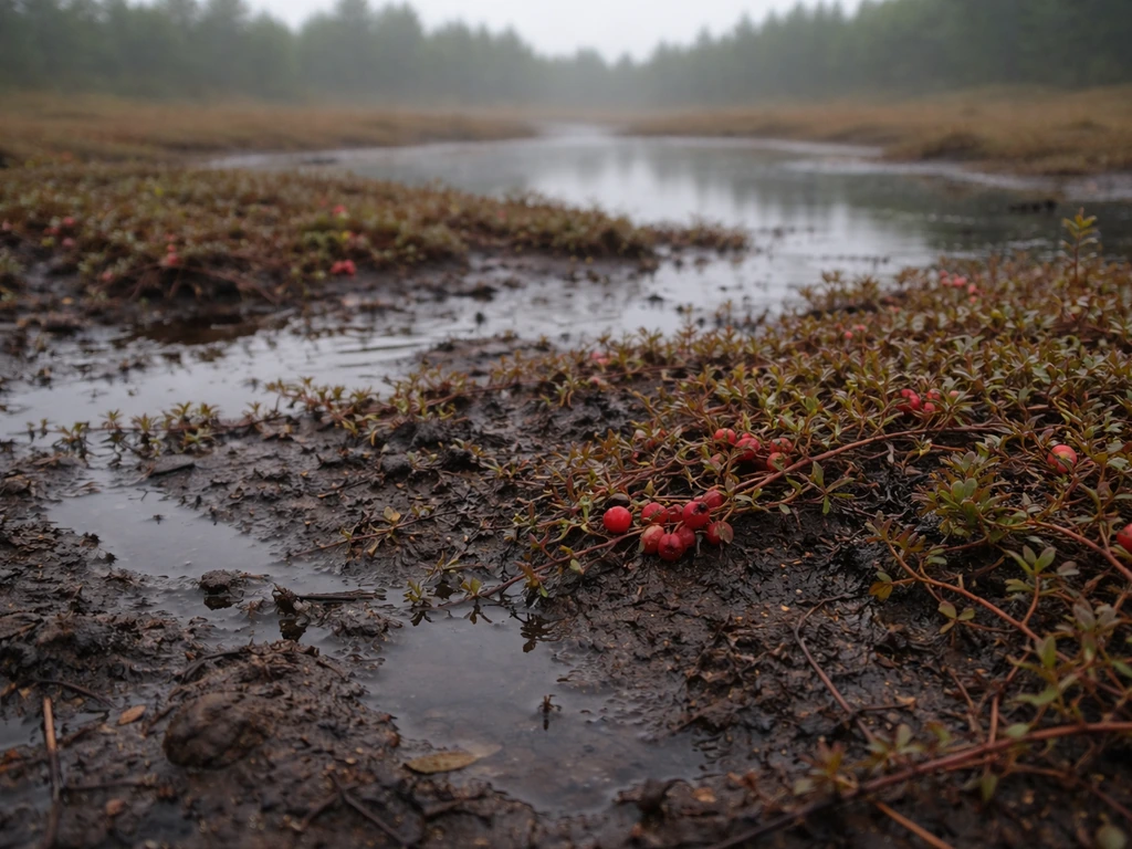 do cranberries grow in a bog