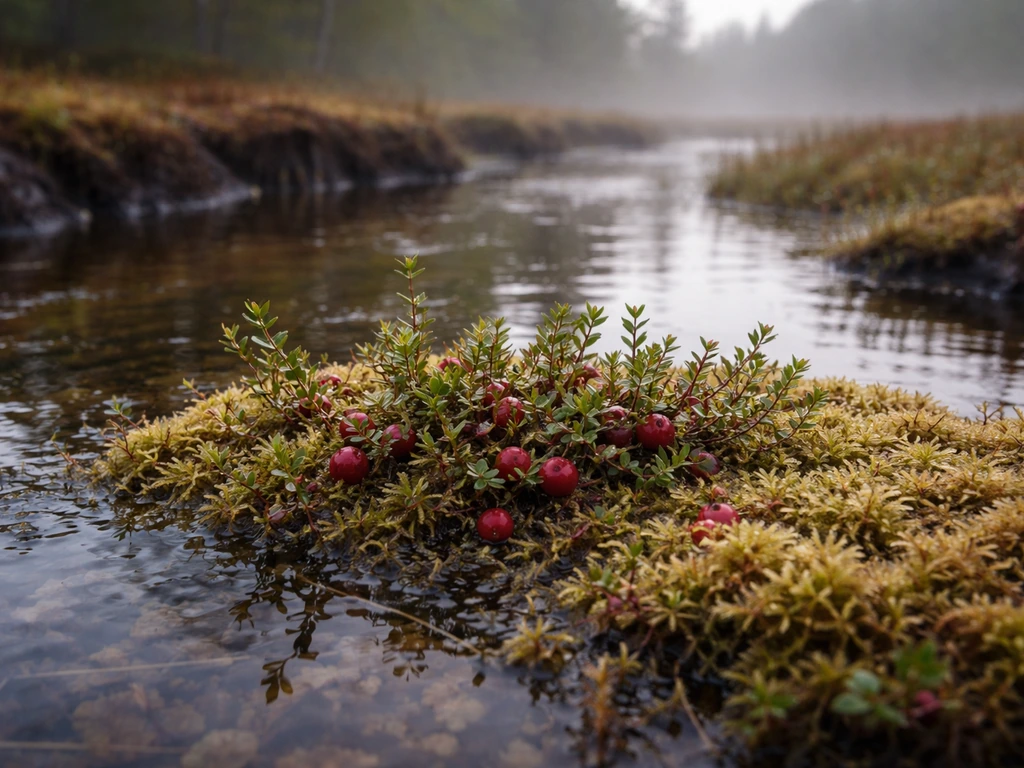 do cranberries grow in the water