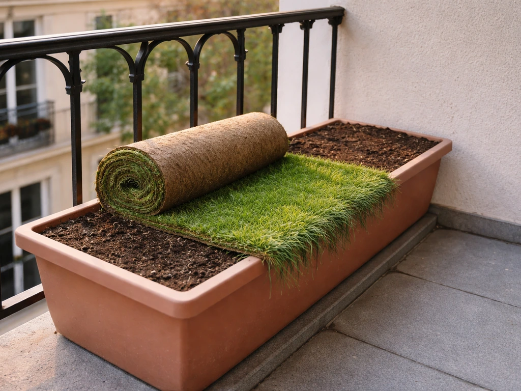gazon de balcon