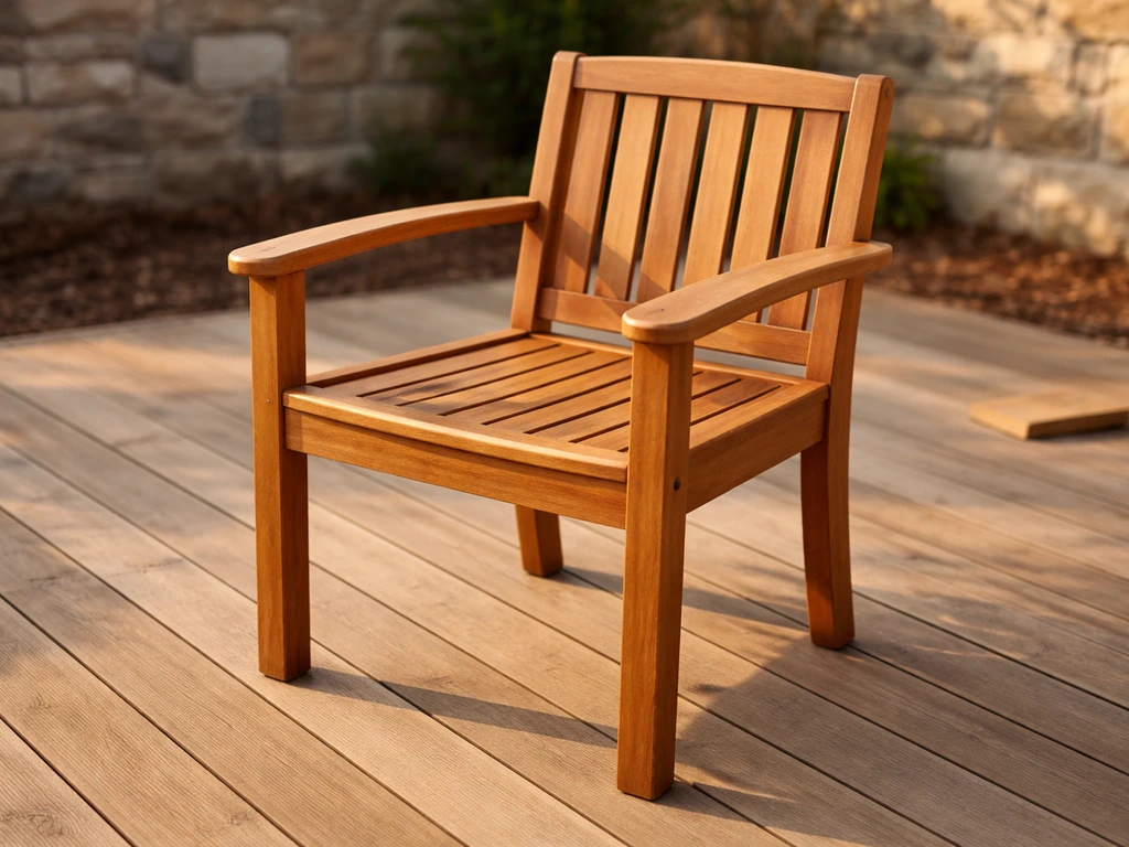 how to make a wooden patio chair