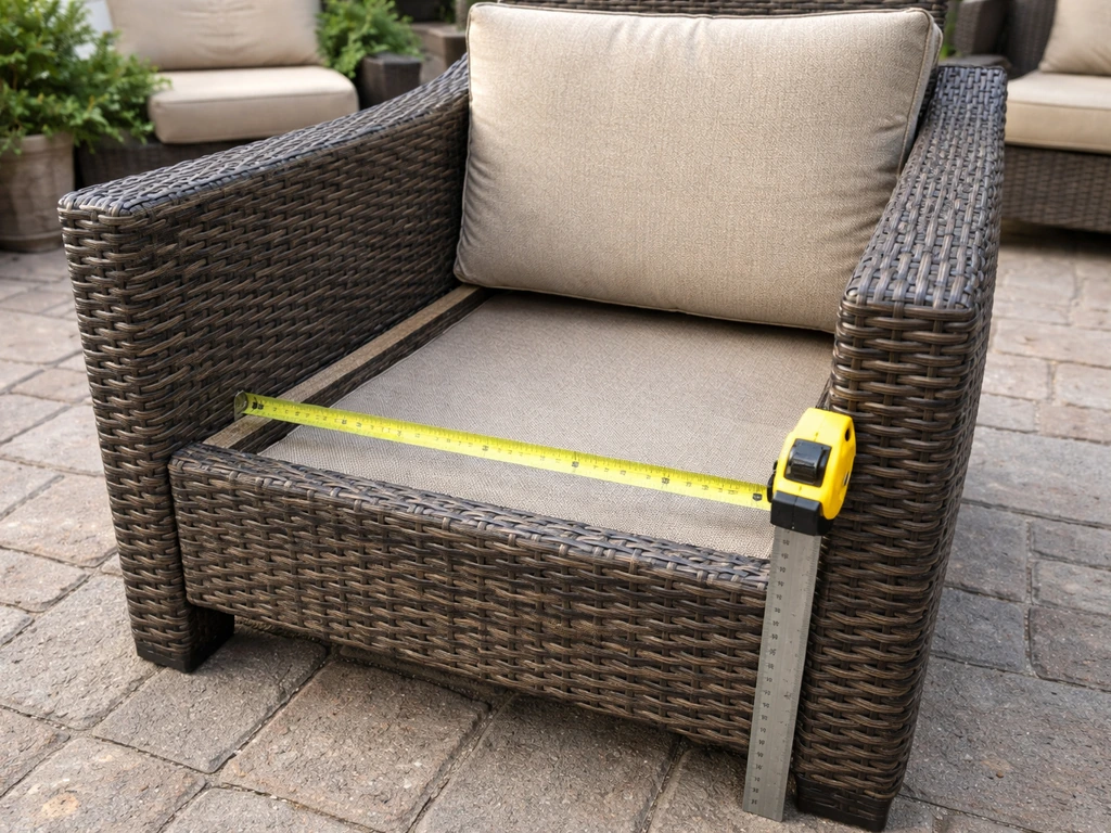 how to measure for patio cushions