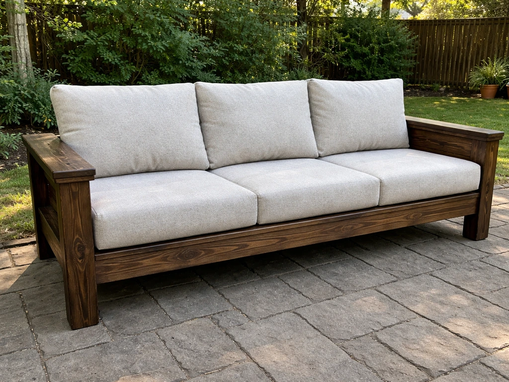 how to build a patio couch