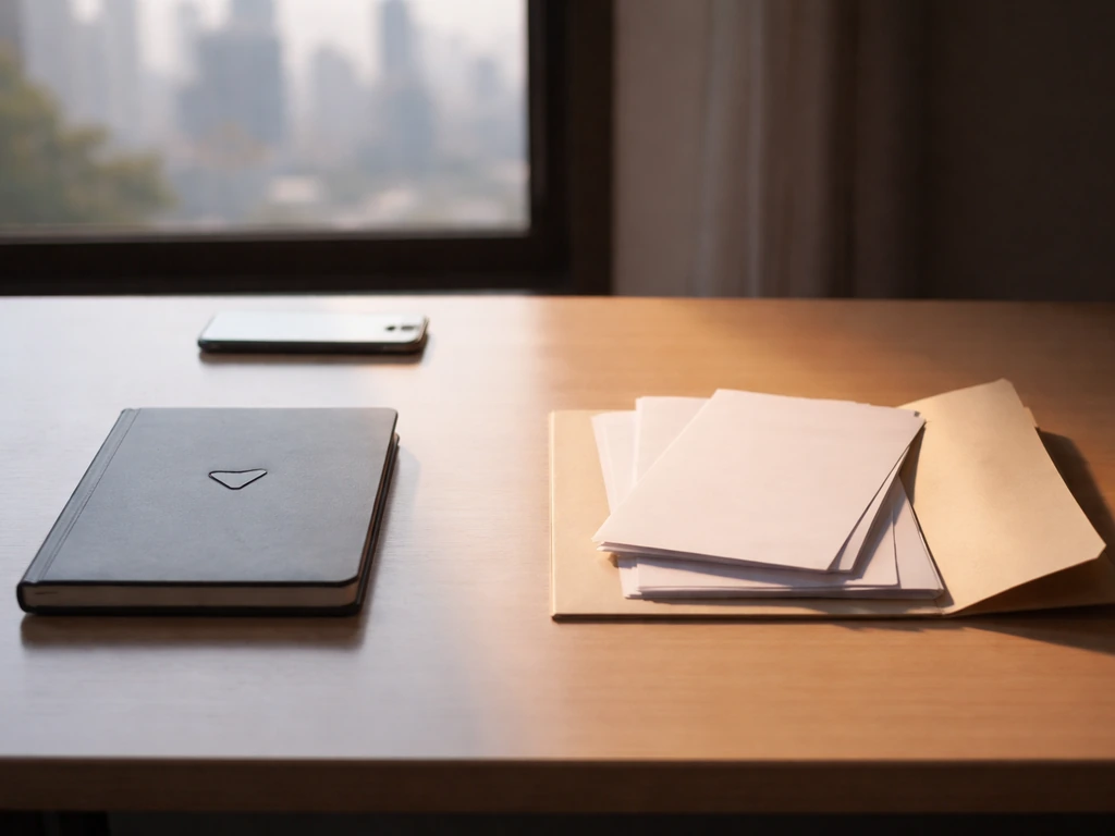 Minimal office scene with split lighting suggesting verified sources and cautious estimates