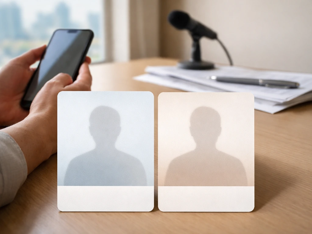 Two overlapping net-worth estimate style cards on a desk with documents and a smartphone, implying big discrepancies.