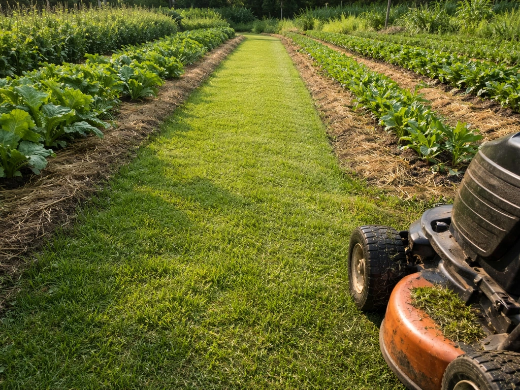 Tonte herbe potager : quand et comment tondre sans abîmer les légumes
