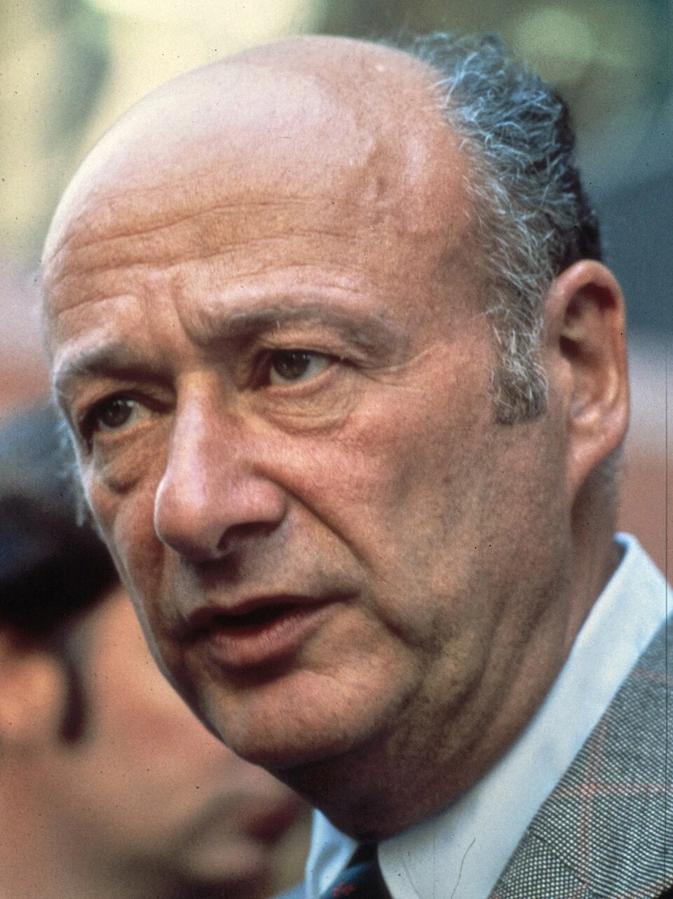 Ed Koch in 1978, a close-up color portrait of the former New York City mayor.