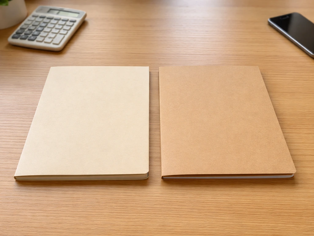 Close-up of two plain folders on a desk with a smartphone, suggesting side-by-side finance sources