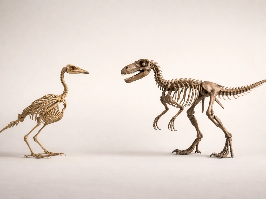 bird skeleton vs dinosaur
