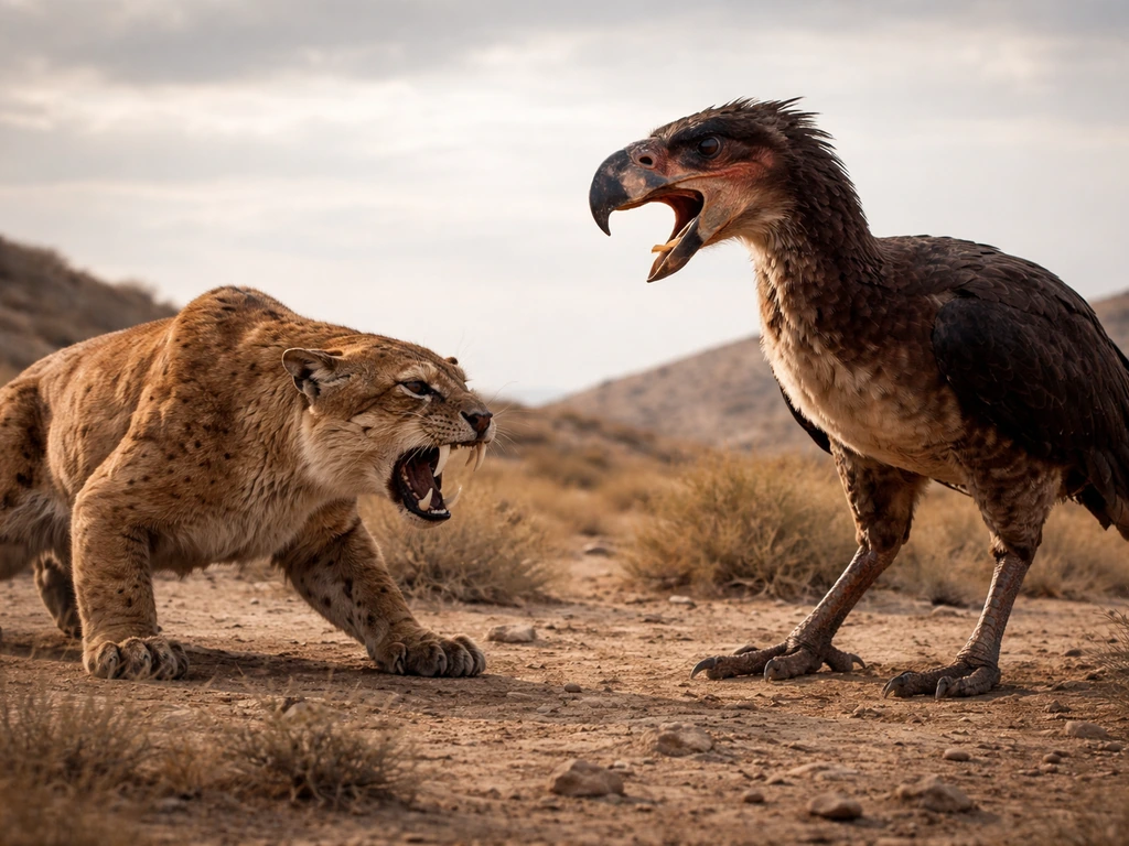 terror bird vs smilodon