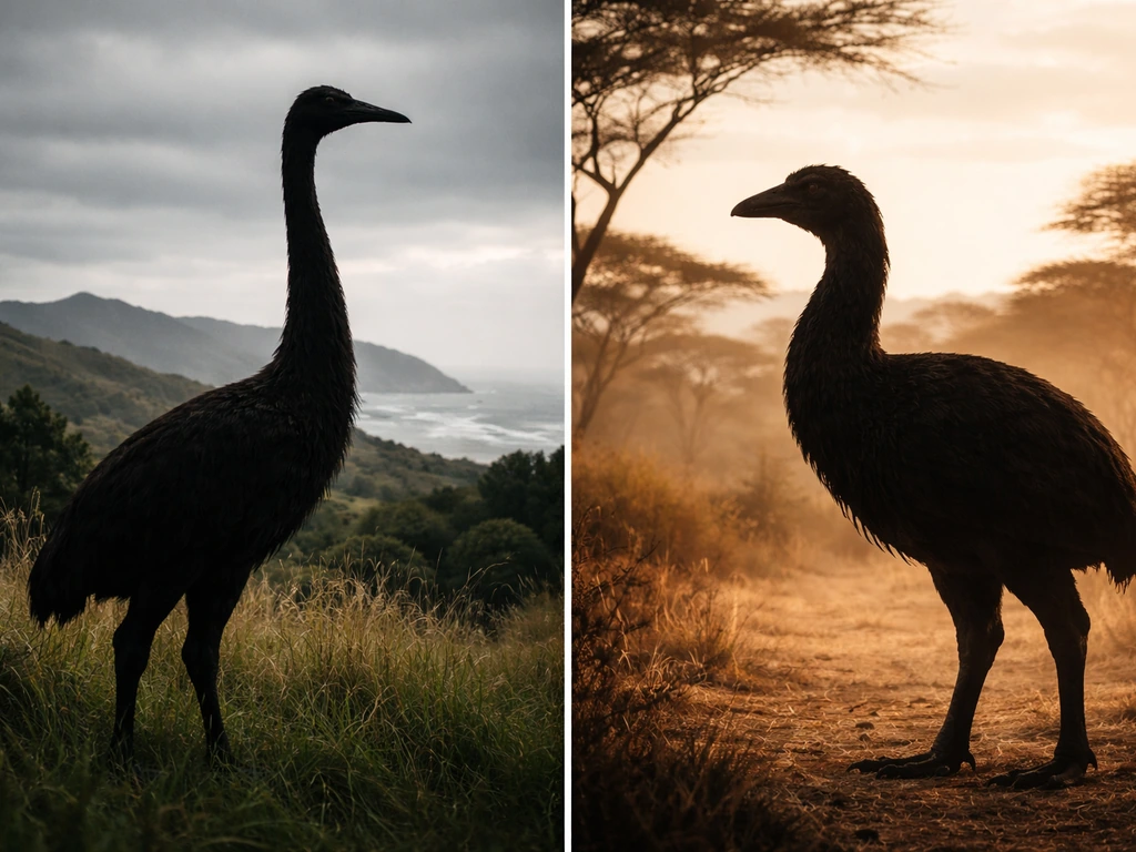 elephant bird vs giant moa