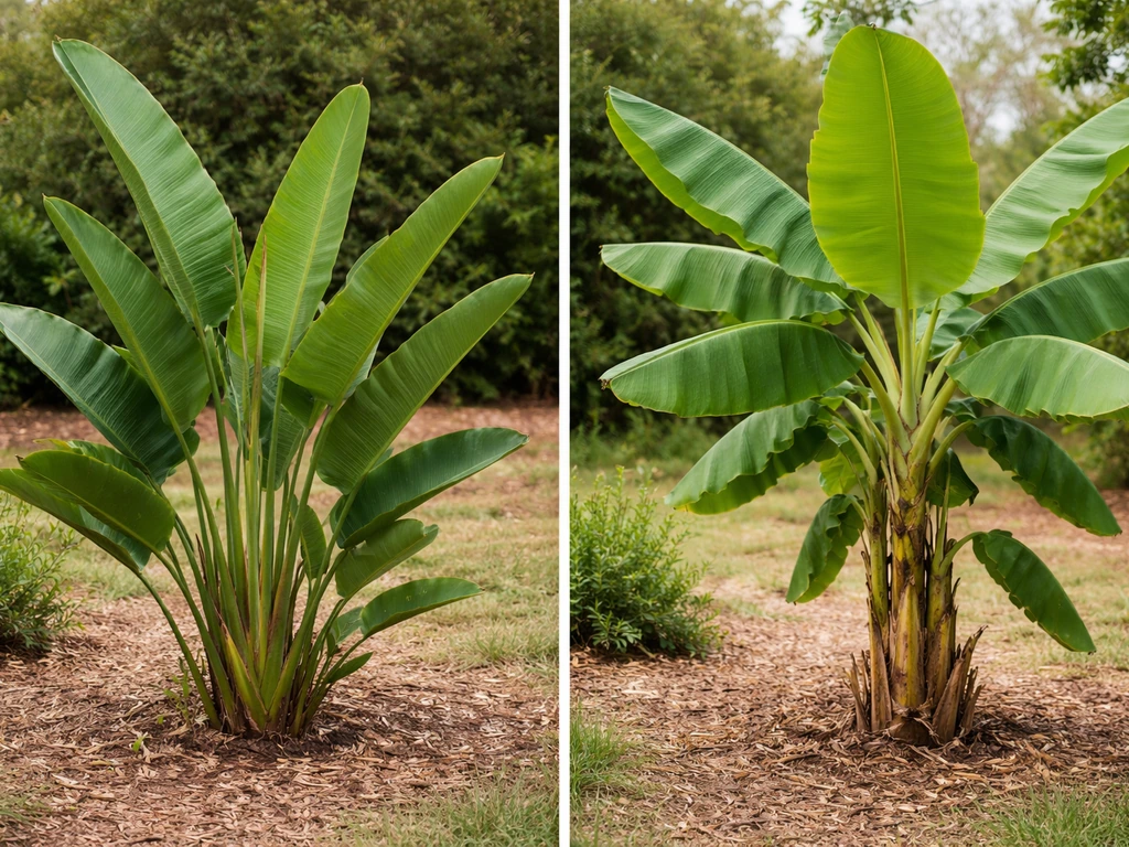 banana tree vs bird of paradise