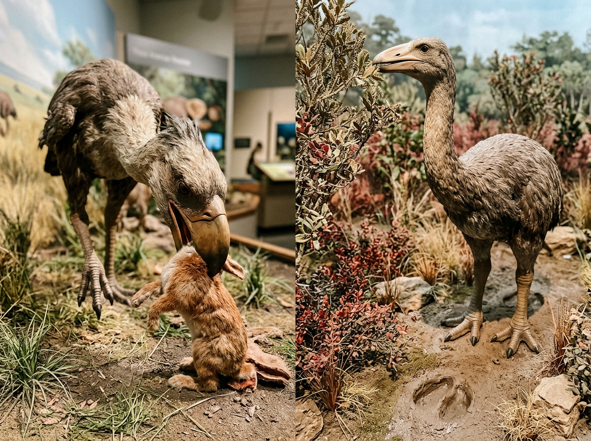 Illustration of where each bird lived