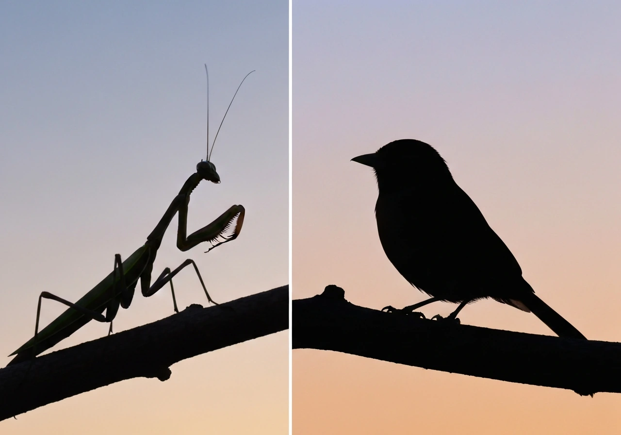 bird vs mantis