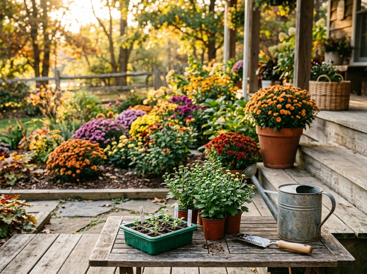 how to grow mums for fall