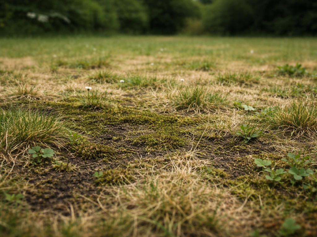 Supprimer le gazon abîmé : mousse, feutrage et mauvaises herbes