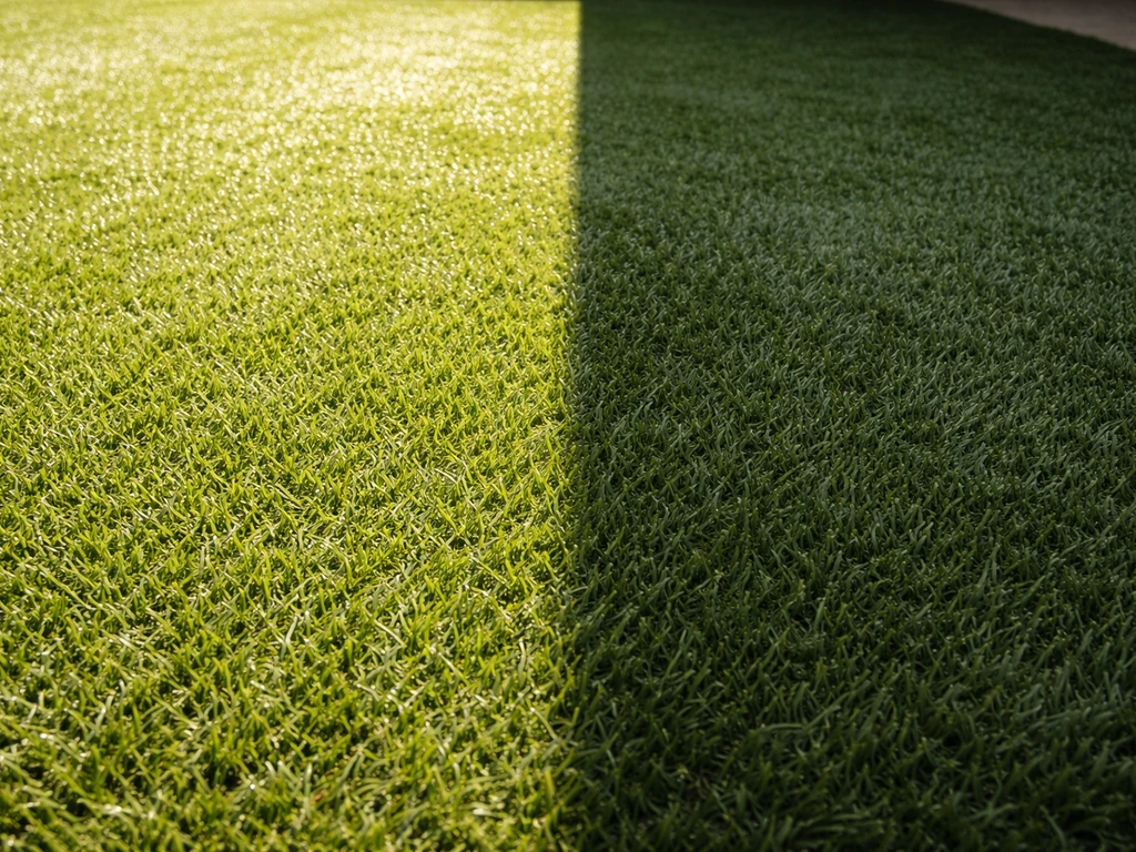 Gazon synthétique chauffe au soleil : solutions rapides et choix plus frais