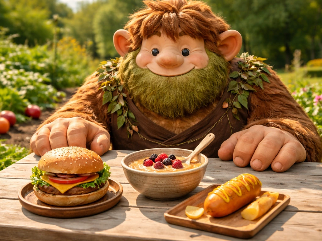 what food does the giant like grow a garden