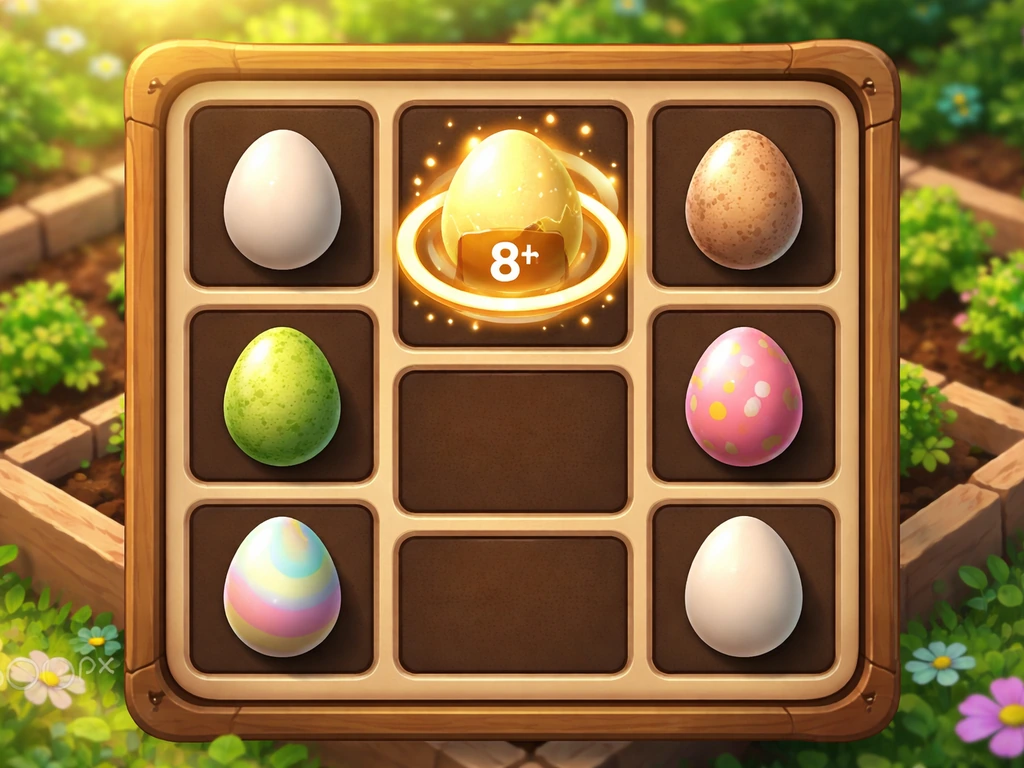 Egg slot inventory management showing multiple slots and one active hatch