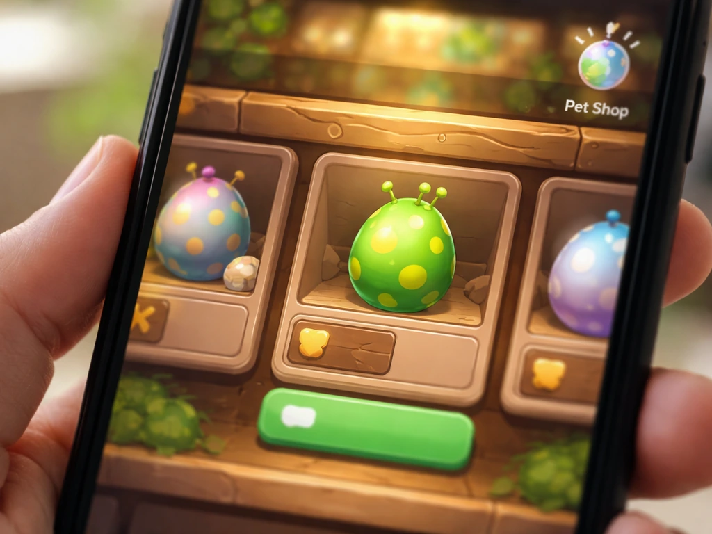 Pet Egg shop displaying a Bug Egg waiting to purchase