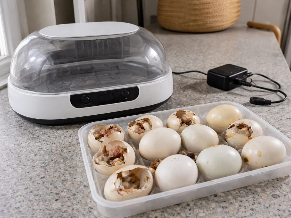 Unpowered incubator leading to an egg not hatching