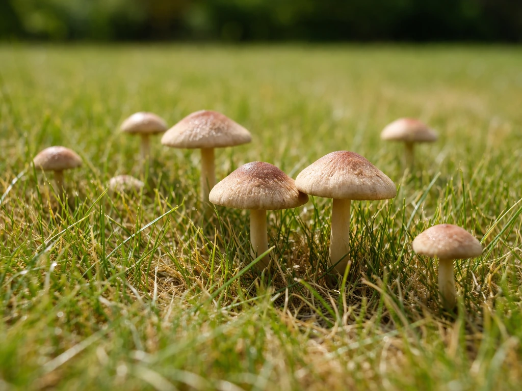 Paddenstoelen in het gras in de zomer: wat te doen