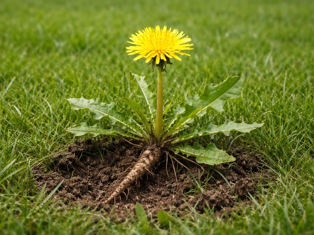 paardenbloem gras