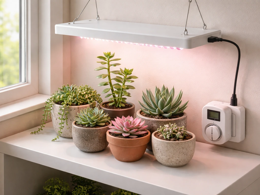 grow light setup for succulents