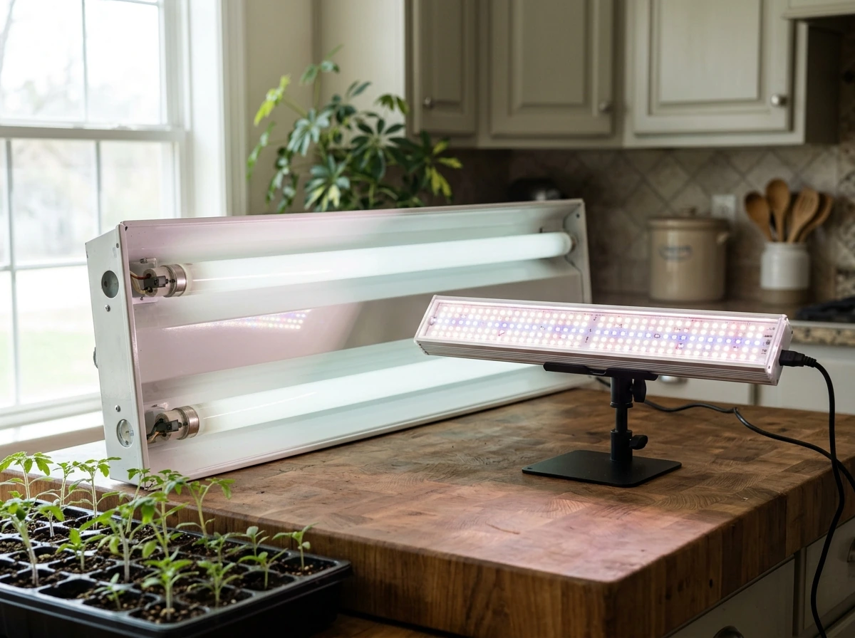 how to use grow lights for seedlings