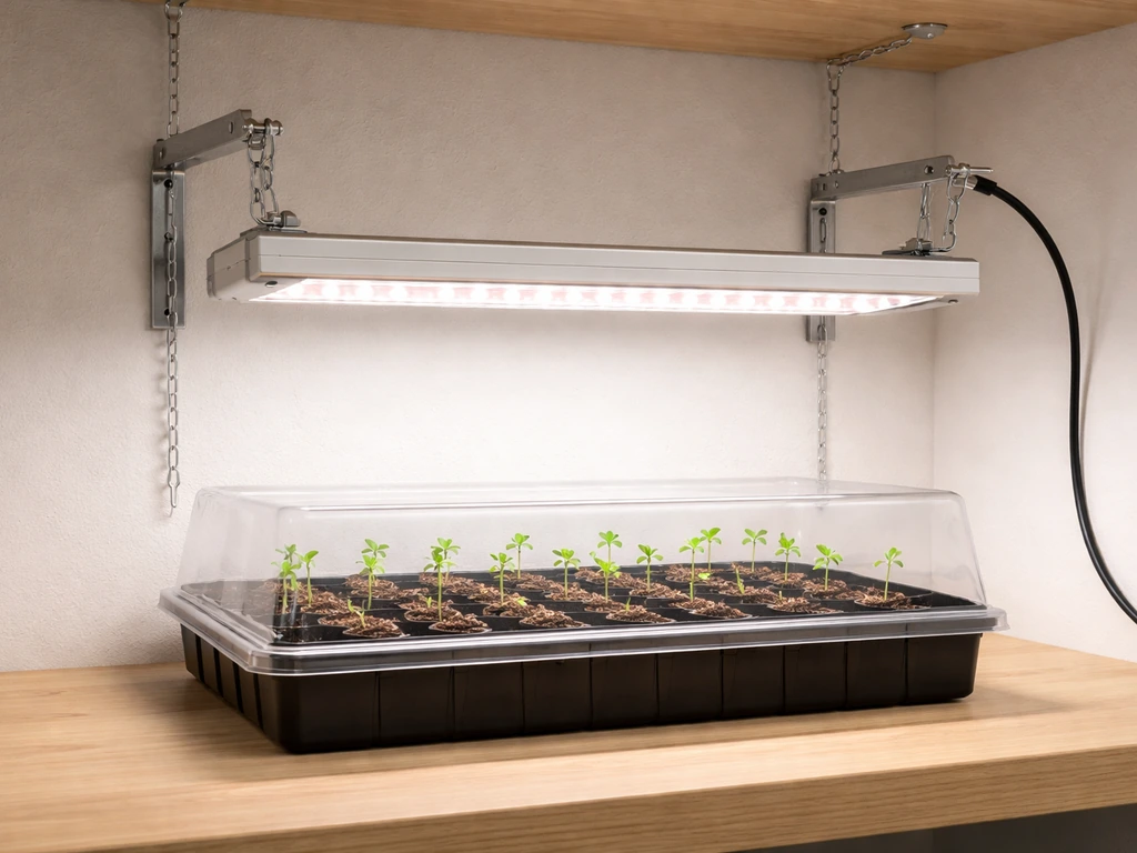 how to set up grow light