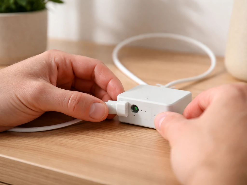 Hand reseating a lamp cable connector into a control module with the lamp unplugged and off