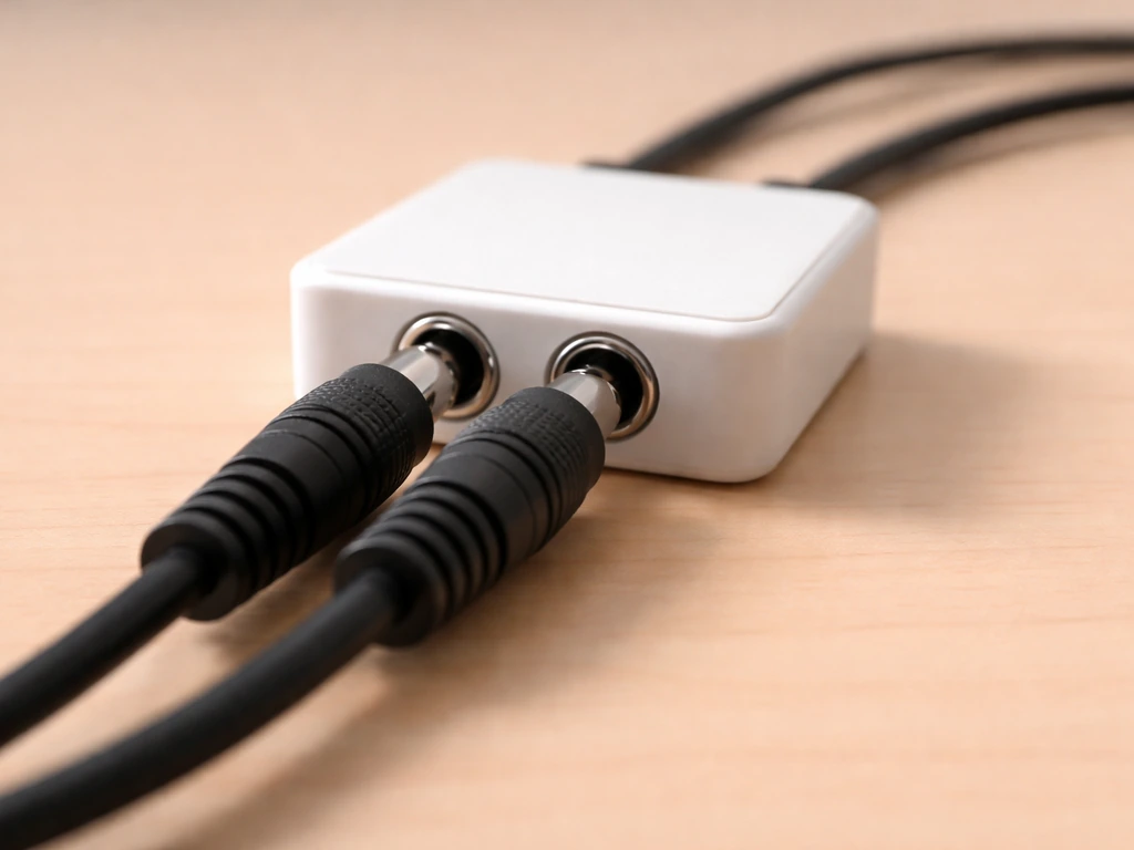 Close-up of DC plugs being aligned and seated into Leoter controller ports correctly