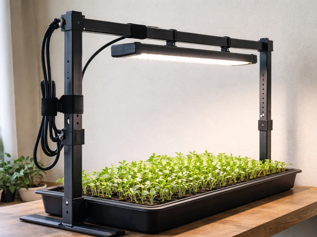 how to build grow light stand