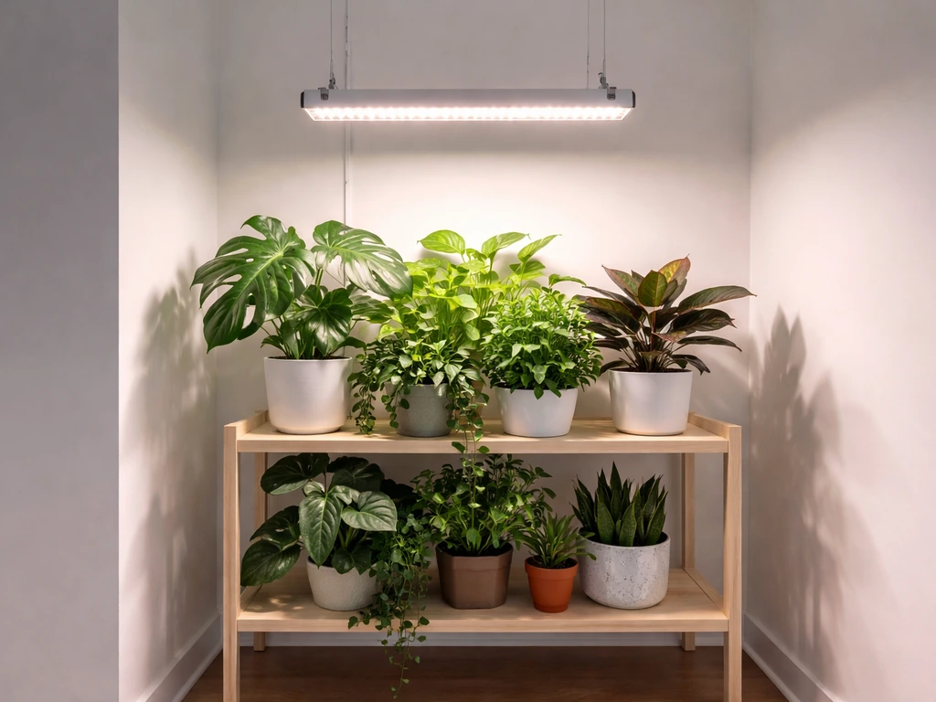 indoor plant grow light setup