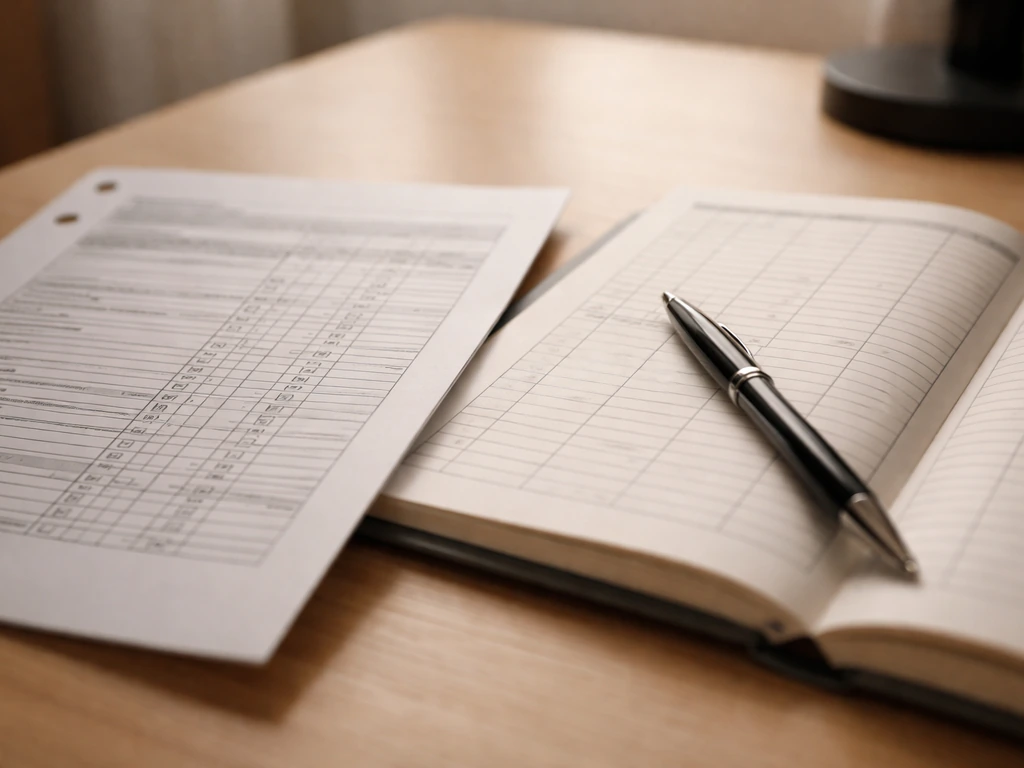 Close-up of a call sheet and a payment ledger on a desk, showing indirect reality TV payout context