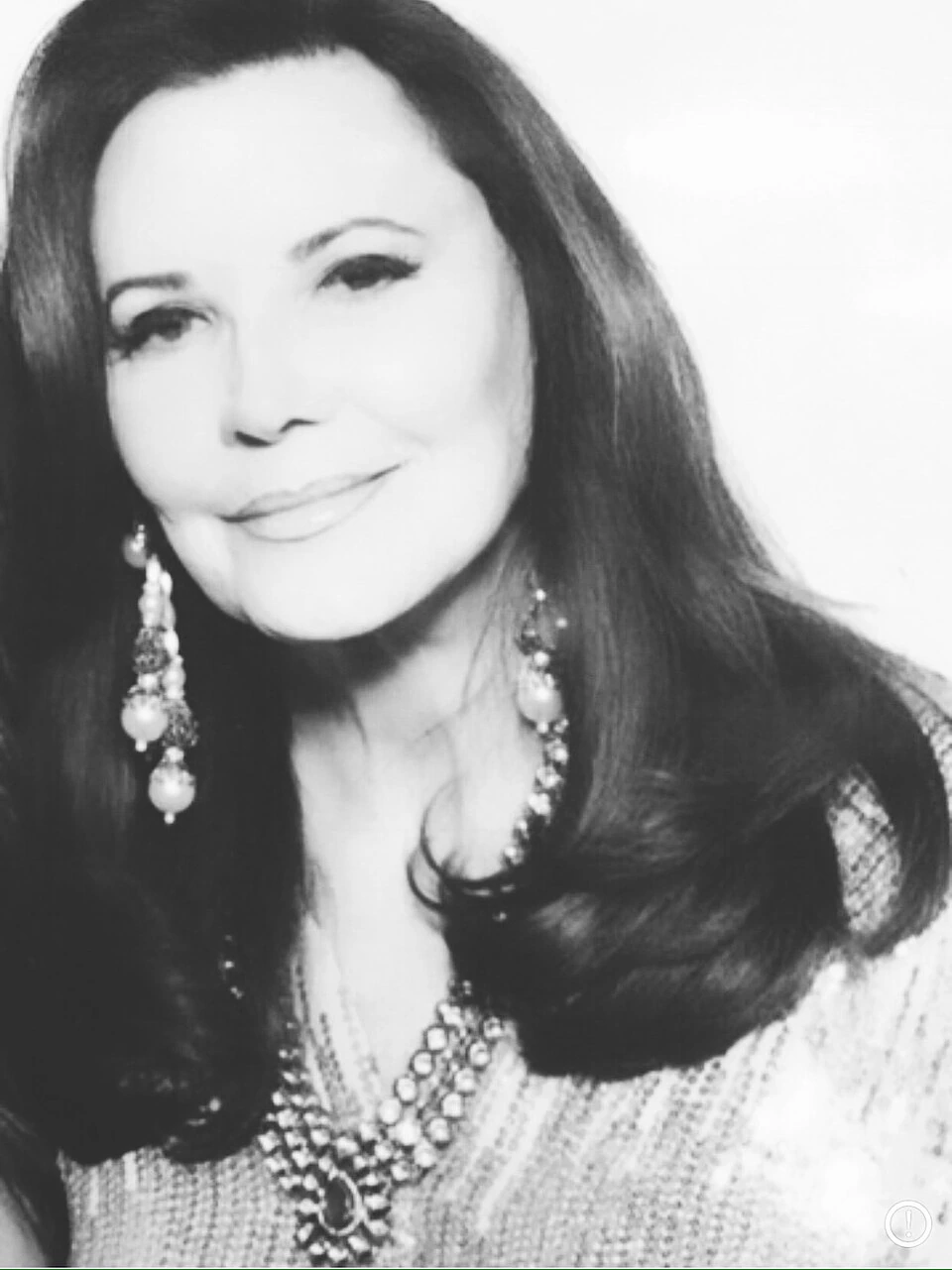Black-and-white portrait photo of Patricia Altschul