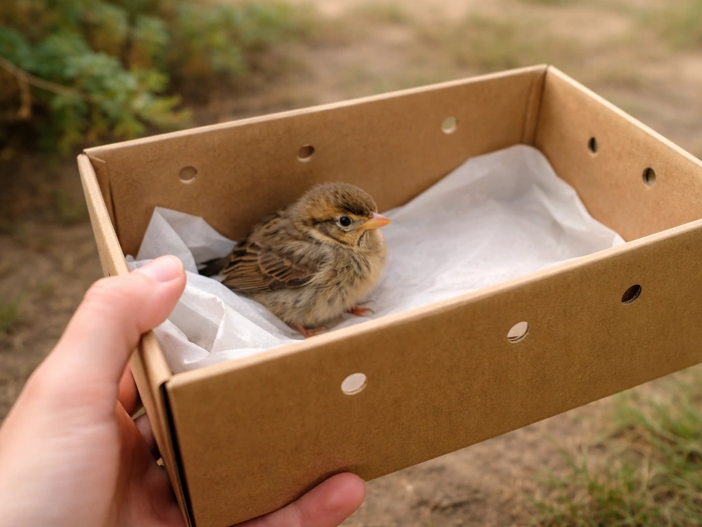 when a bird falls out of the nest