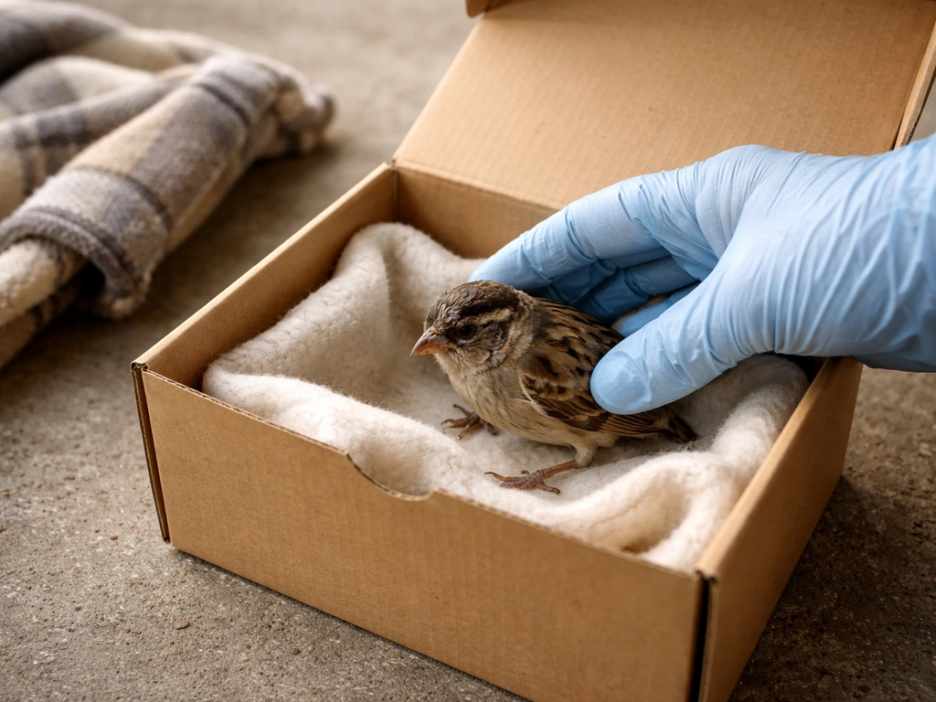 bird with a broken neck