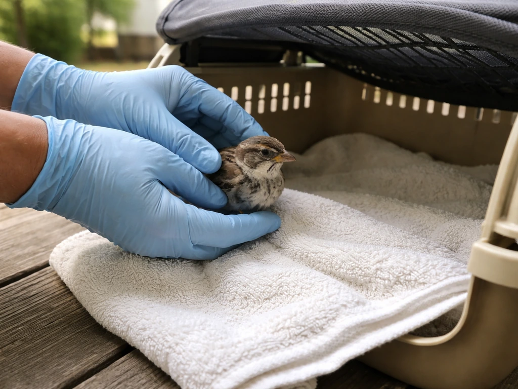 what to do with bird that can't fly