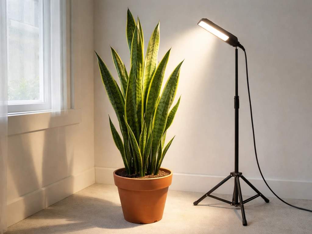 Snake Plant Grow Light Requirements: How Much Light and Setup